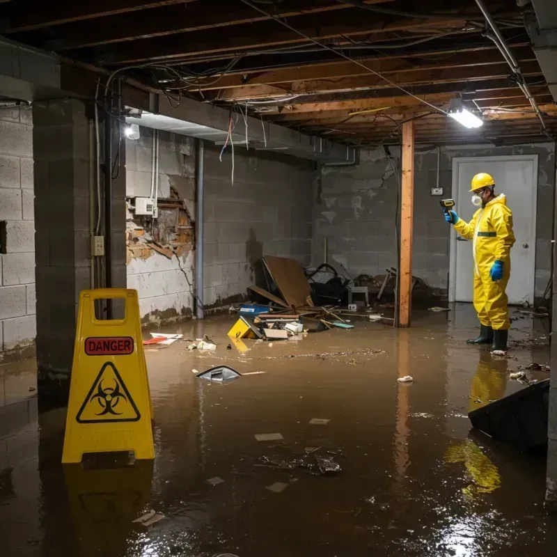 Flooded Basement Electrical Hazard in Penn Estates, PA Property